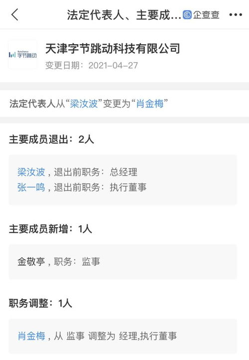 張一鳴與梁汝波退出天津字節(jié)跳動(dòng)科技，技術(shù)開(kāi)發(fā)的接力棒將如何傳遞？